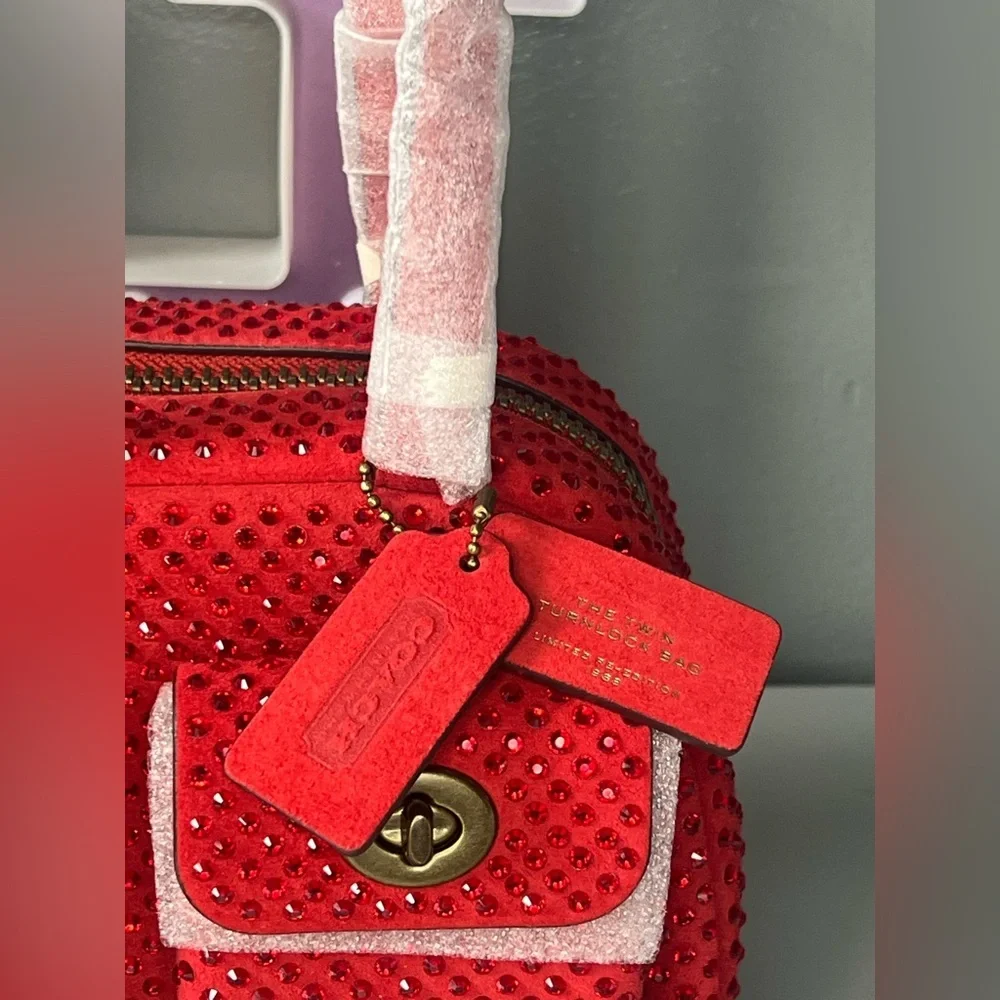 Coach Twin Turnlock Bag 20 With Crystal